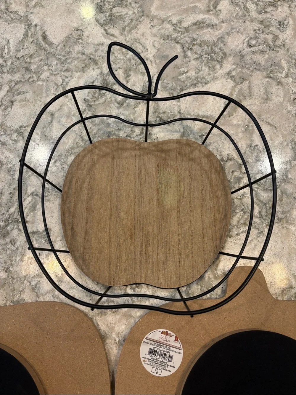Target set of Fall serving set, 1 apple basket and 2 pumpkin Lazy Susan trays